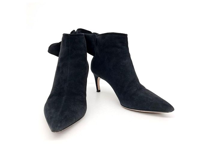 Dior Botines de ante Negro