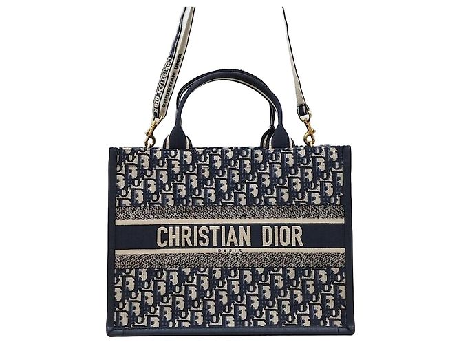 Dior Leather Book Tote Medium Tasche Mehrfarben