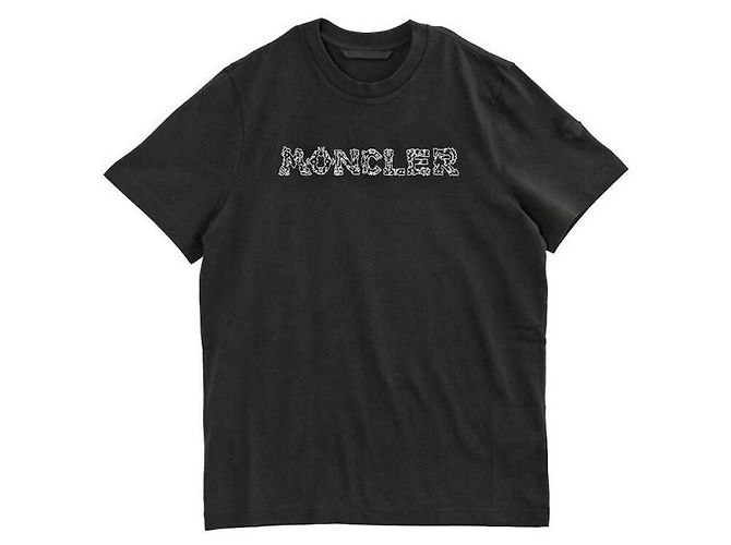 Moncler Logo T-Shirt Schwarz
