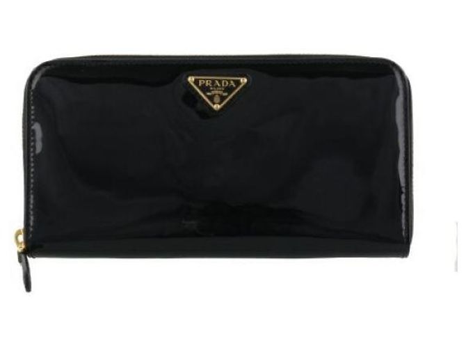 Prada Cartera Larga Saffiano Negro 