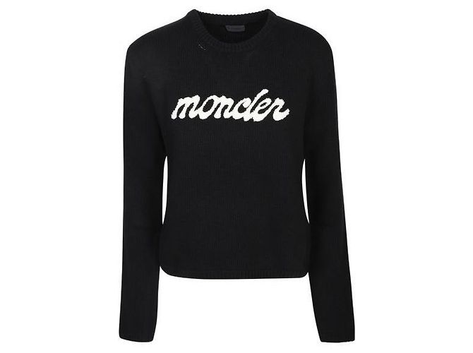 Moncler Pull avec logo brodé
