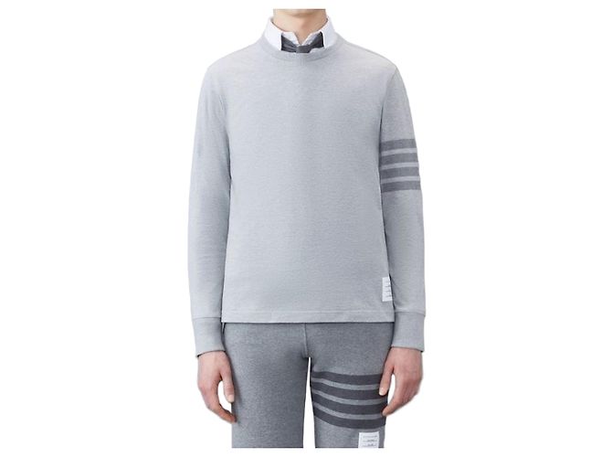 Thom Browne Tonal Stripe Oversized Medium Weight Jersey Multiple colors