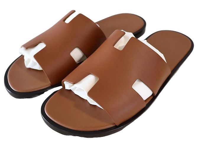 Hermès Izmir Slippers Gold Multiple colors