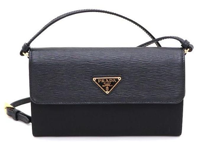 Prada Mini borsa a tracolla WOC in nylon vitreo Nero