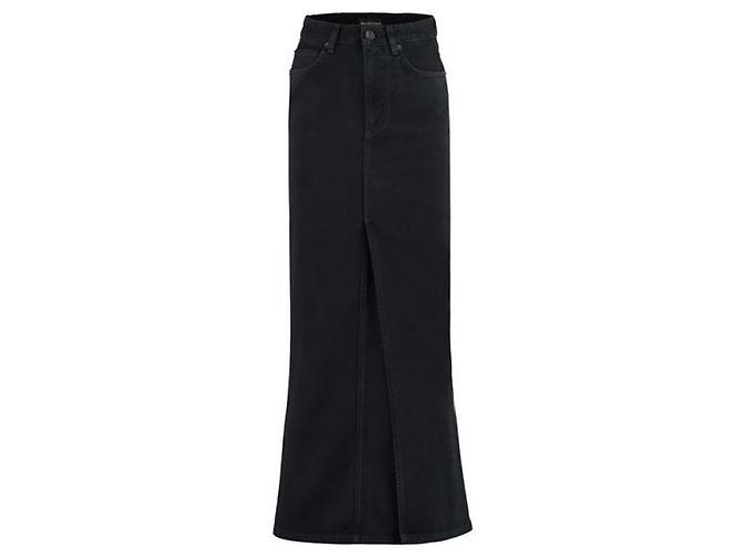 Balenciaga Gonna lunga in denim Nero