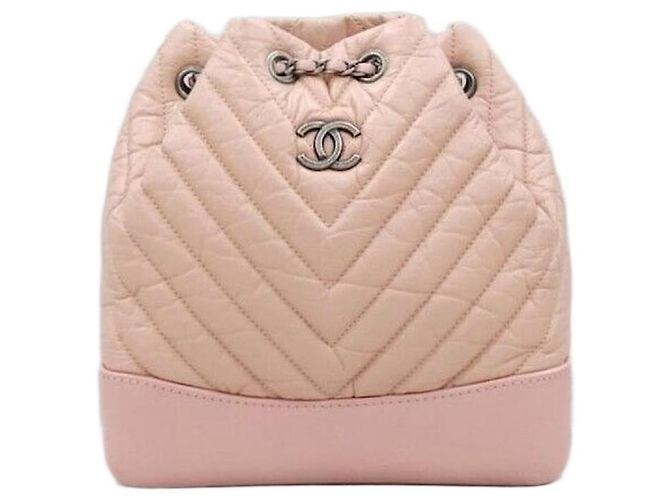 Chanel Chevron Gabriel Small Backpack Pink Series