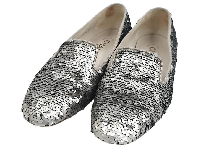 Mocassin Chanel à sequins Multicolore