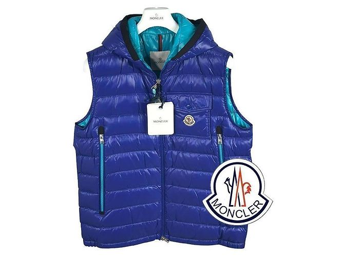 Moncler Lightweight Down Vest Blue
