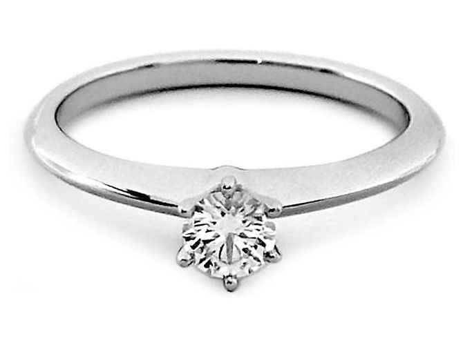 Tiffany & Co Diamantring mit Stein Silber