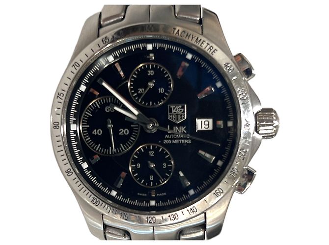 Tag Heuer Monaco Chrono Link Caliber Argento