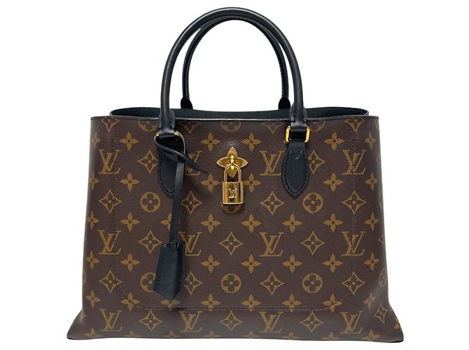 Louis Vuitton Bolsa Tote e Bolsa de Ombro Monogram Flower Preto