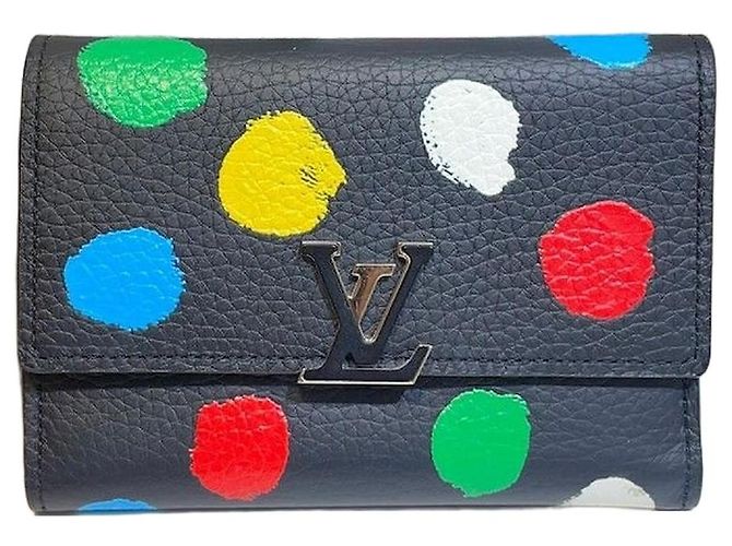 Louis Vuitton Carteira Compacta LV YK Capucines Multicor