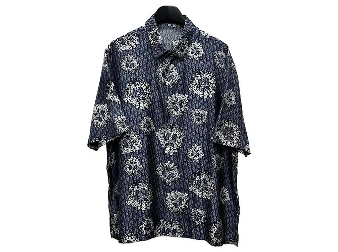 Dior Camicia a maniche corte Denim Tears Blu