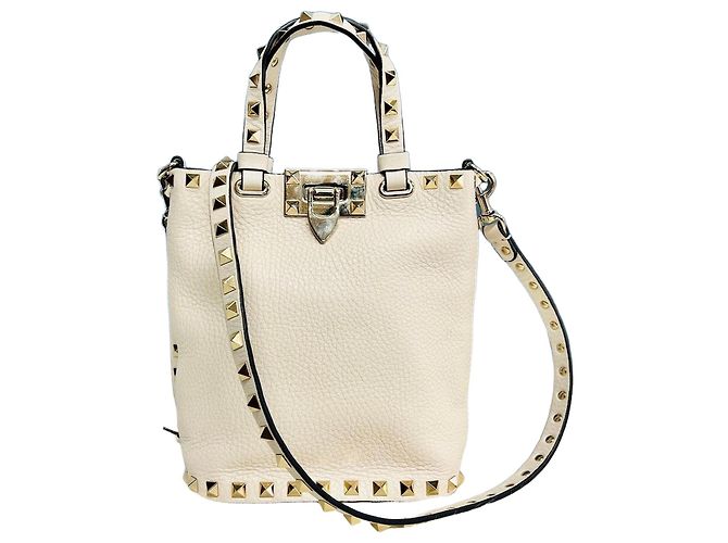 Valentino Mini borsa a tracolla Rockstud Bianco 