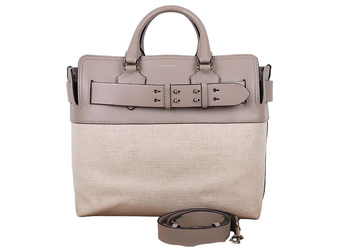 Burberry Canvas Medium Belt Shoulder Bag Brown