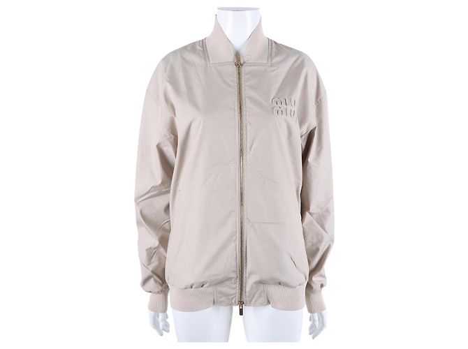 Miu Miu Zip-Up-Pullover Braun 