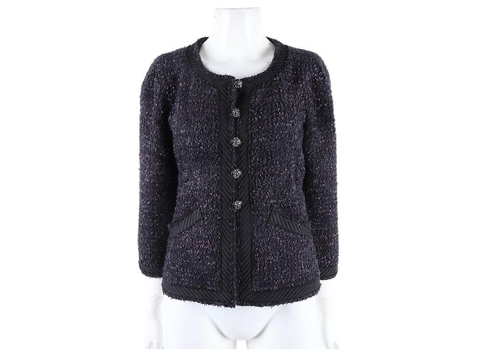 Giacca in tweed Chanel Nero