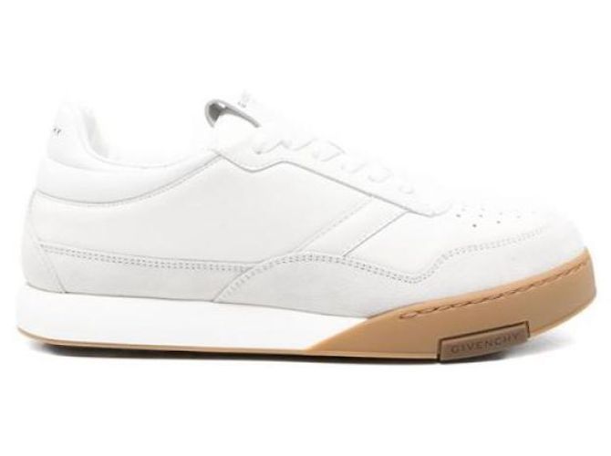 Givenchy Baskets Logo en Cuir et Daim
