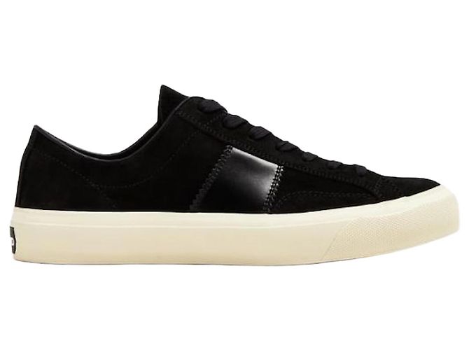 Tom Ford Baskets Cambridge en daim croisé Noir