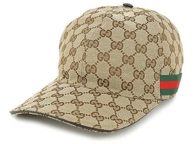 Gucci GG Canvas Baseball Cap Braun 