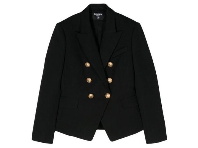 Balmain Double Breasted Wool Jacket