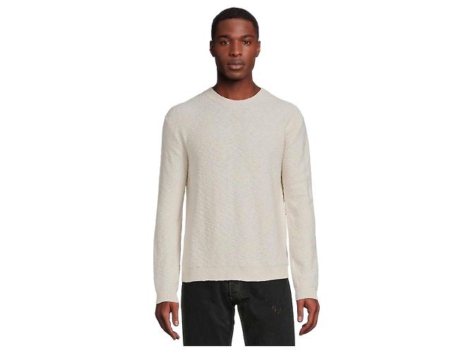 Maison Martin Margiela Nostalgischer Bouclé-Strick mit Signature-Stich Weiß