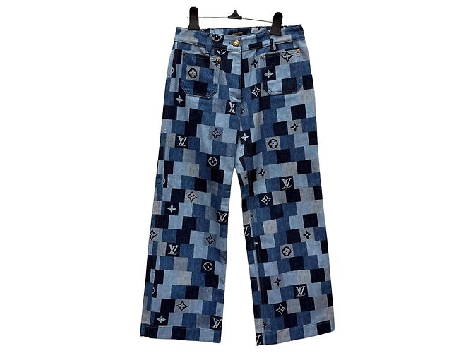 Louis Vuitton Pantalones skate de denim Multicolor
