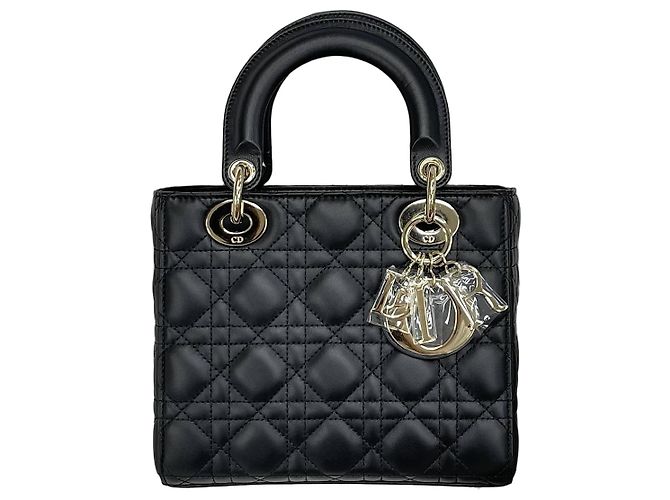 Lady Dior Small Nero con Hardware Oro
