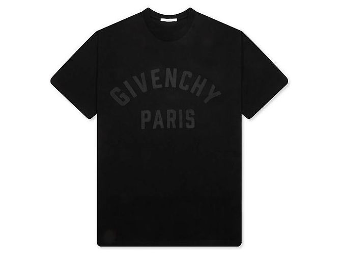 Givenchy T-shirt in cotone Paris Patch Nero 