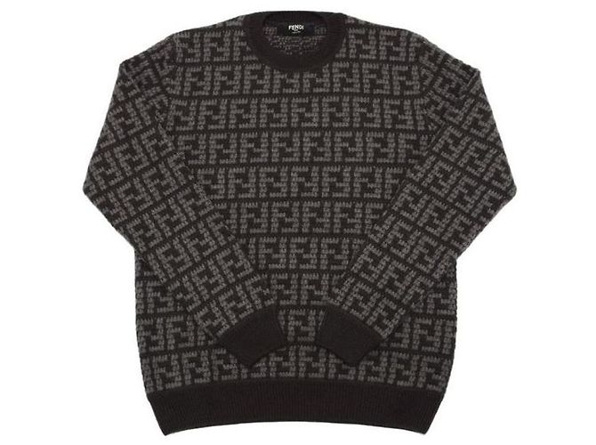Fendi FF Kaschmirstrick Braun