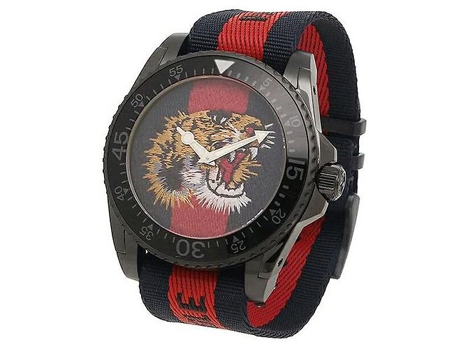 Gucci Relógio Tiger Modelo Popular Multicor