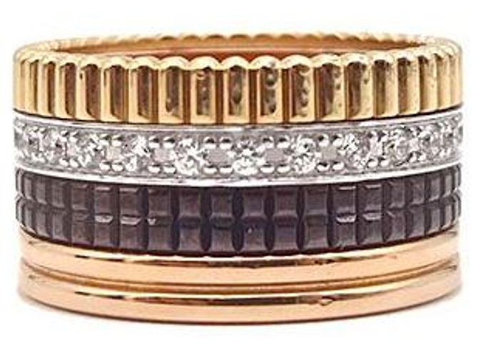 Boucheron Quattro Diamond Ring Large Brown