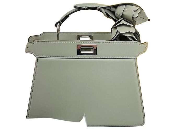 Fendi Mini Tote e Bolsa de Ombro Peekaboo com Alça de Mão Verde