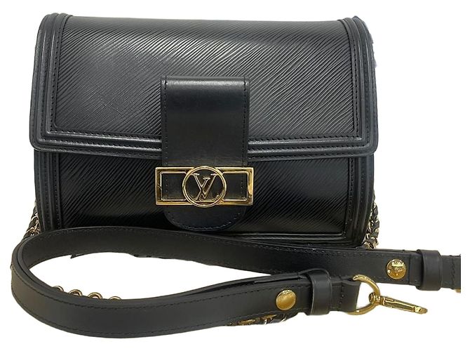 Louis Vuitton Borsa a Spalla con Catena Dolphin MM Nero