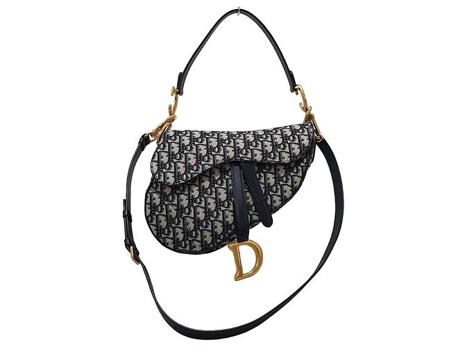 Dior Sac Saddle Oblique Medium Bleu