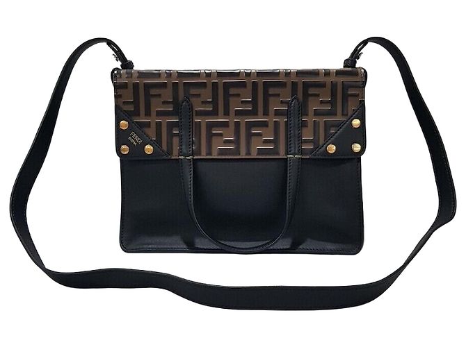 Fendi Borsa a tracolla Flip Argento