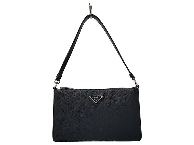 Prada Mini borsa a tracolla in Saffiano nero