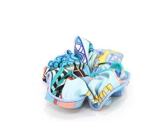 Hermès Diadema de seda para mujer Azul