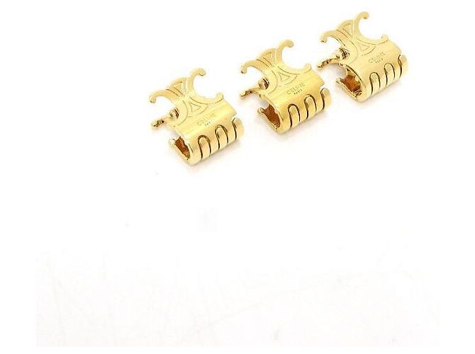 Céline Set di mollette per capelli Triomphe Gold D'oro