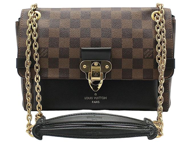 Louis Vuitton Bolsa de Ombro Damier Ebene Babyn PM Marrom