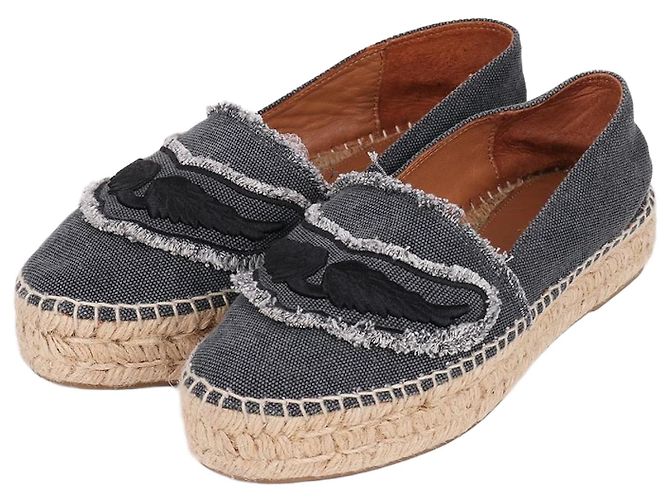 Zadig & Voltaire Slip-On de denim cinza para mulher