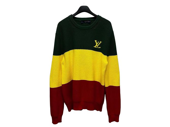 Louis Vuitton Logo Jamaica Strick Mehrfarben