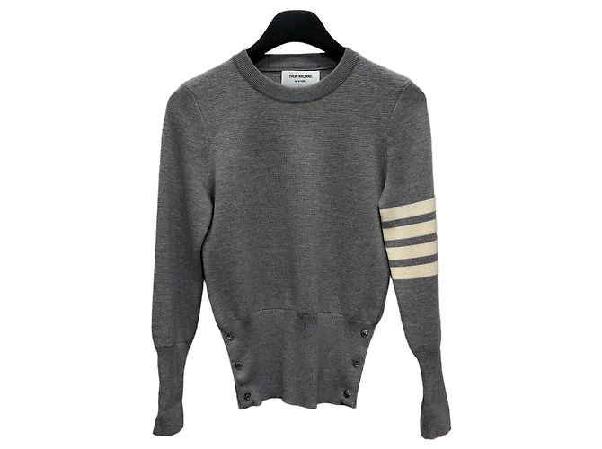 Thom Browne Milano-Stich Strick Braun 