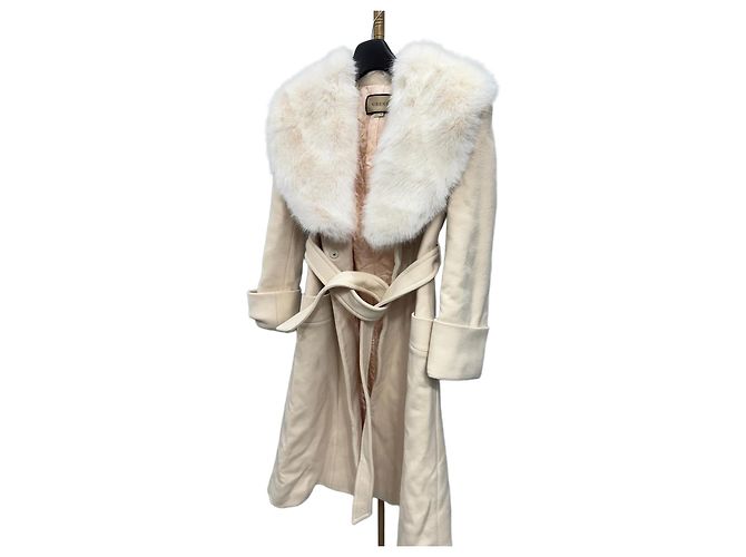 Gucci Long Fur Collar Coat Size Multiple colors