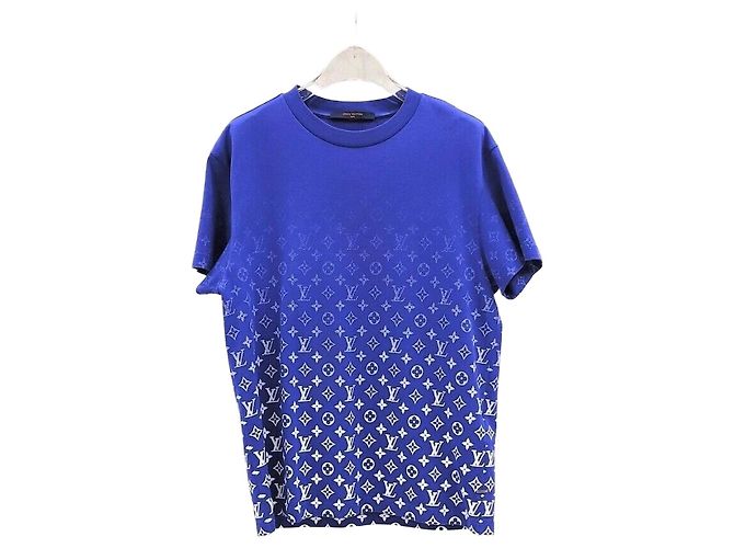 Louis Vuitton T-Shirt Blue LVSE Monogram Gradient Blau
