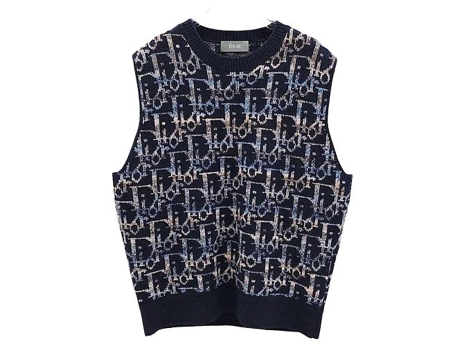 Dior Oblique Jacquard-Strickweste Mehrfarben