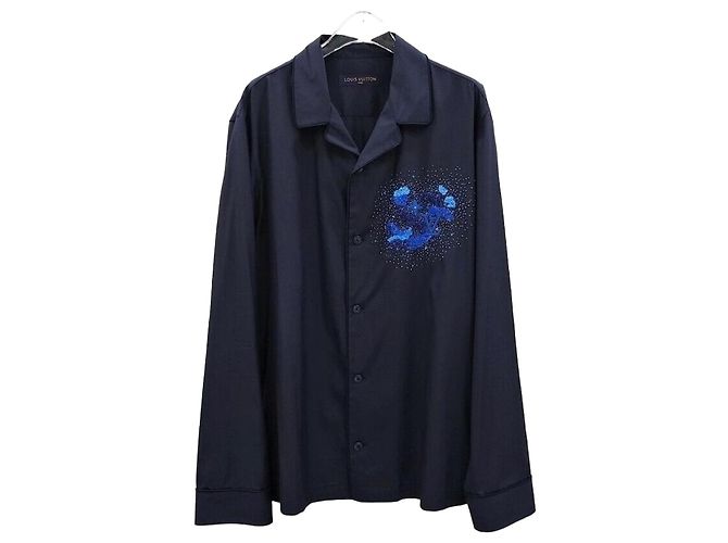Louis Vuitton Besticktes Pyjamahemd Schwarz