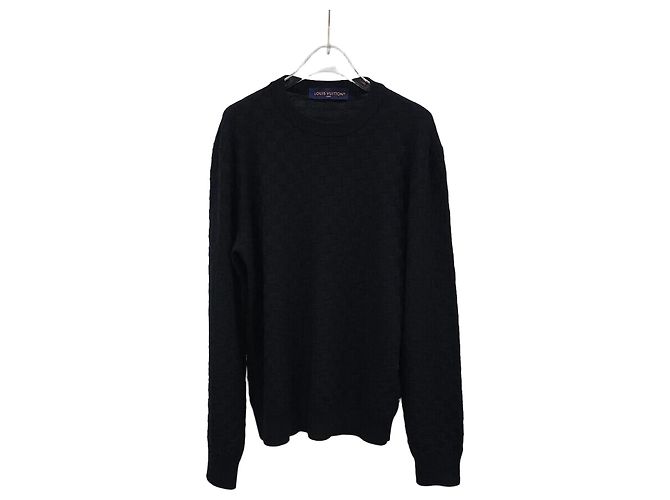 Louis Vuitton Rundhals Strickpullover Schwarz 