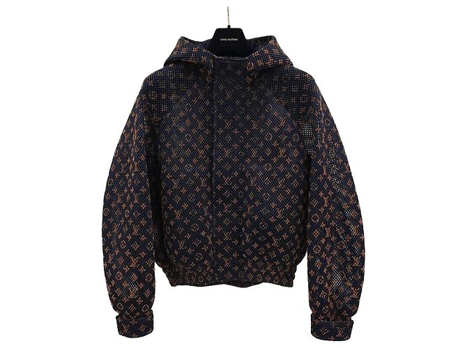 Louis Vuitton Gradient Monogram Mesh Blouson Jacket Black