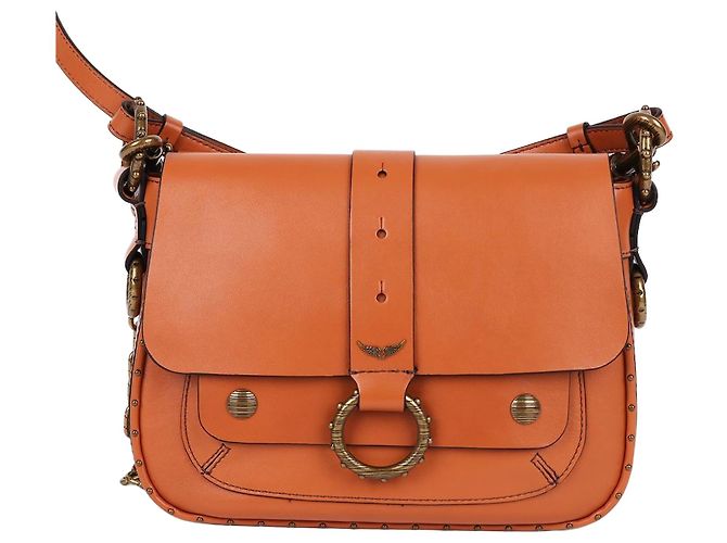 Zadig & Voltaire Bolsa de Ombro com Corrente Kate Brown Marrom